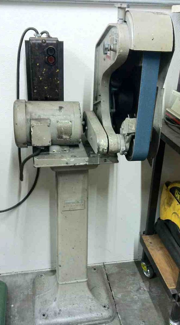 Used Burr King 482 Belt Grinder for sale